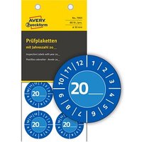 80 AVERY Zweckform Prüfplaketten 7903 blau 30,0 x 30,0 mm 80 AVERY Zweckform Prüfplaketten 7903 blau 30,0 x 30,0 mm