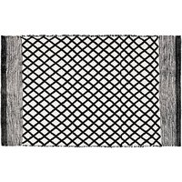 WENKO Badematte Tara schwarz, weiß 50,0 x 80,0 cm
