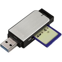 hama Multi-microSD, SD, MultiMediaCard-Kartenleser silber hama Multi-microSD, SD, MultiMediaCard-Kartenleser silber