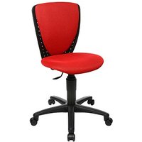 Topstar Kinderdrehstuhl High S’cool®, 70570BB20 Stoff rot, Gestell schwarz