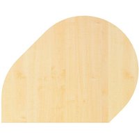HAMMERBACHER Anbautisch höhenverstellbar HA81 ahorn, silber Tropfenform 103,0 x 80,0 x 68,0 - 76,0 cm HAMMERBACHER Anbautisch höhenverstellbar HA81 ahorn, silber Tropfenform 103,0 x 80,0 x 68,0 - 76,0 cm