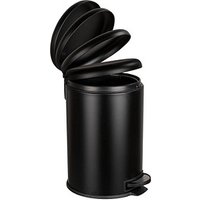 WENKO Leman Mülleimer 20,0 l schwarz