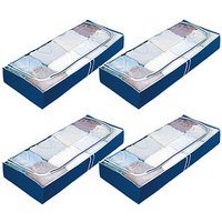 4 WENKO Air Unterbettkommode blau 105,0 x 45,0 x 15,0 cm