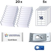 AVERY Zweckform Namensschilder mit Magnet 80,0 x 34,0 mm AVERY Zweckform Namensschilder mit Magnet 80,0 x 34,0 mm