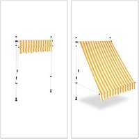 relaxdays Klemmmarkise gelb relaxdays Klemmmarkise gelb