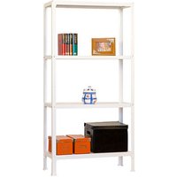 Simonrack Schwerlastregal SIMONHOME CLICK MINI 4 8435104938829 weiß 80,0 x 30,0 x 160,0 cm