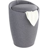 WENKO Badhocker mit Wäschesammler Candy 22448100 grau