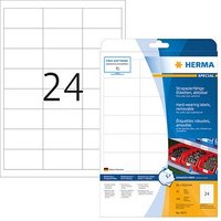 480 HERMA wetterfeste Folienetiketten 4573 weiß 66,0 x 33,8 mm