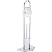 WENKO WC-Garnitur Raumwunder silber Metall