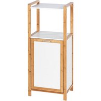 WENKO Beistellregal Finja weiß, braun 40,0 x 30,0 x 95,0 cm