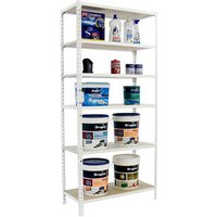 Simonrack Schwerlastregal MADERCLICK SUPERPLUS 6 8435104955604 weiß, braun 110,0 x 50,0 x 250,0 cm