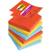 Post-it® Super Sticky Playful Haftnotizen extrastark farbsortiert, 6 Blöcke Post-it® Super Sticky Playful Haftnotizen extrastark farbsortiert, 6 Blöcke