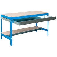 Simonrack Werkbank SIMONWORK blau 1 Schublade 151,0 x 76,0 x 84,2 cm