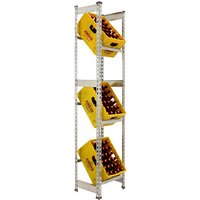 Simonrack Getränkekistenregal SIMONBOTTLE 3 8435104962640 silber 40,0 x 30,0 x 180,0 cm