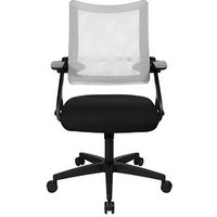 Topstar Bürostuhl New S’move, DS100A T203 Stoff weiß, Gestell schwarz