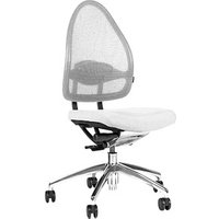 Topstar Bürostuhl Open Base, J4900S03 Stoff weiß, Gestell alu