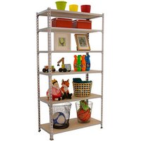 Simonrack Schwerlastregal MADERCLICK SUPERPLUS 6 8435104975305 silber, braun 110,0 x 50,0 x 250,0 cm