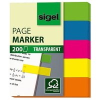 SIGEL Haftmarker transparent Haftmarker farbsortiert 5x 40 Streifen SIGEL Haftmarker transparent Haftmarker farbsortiert 5x 40 Streifen