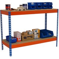 Simonrack Werkbank SIMONWORK BASIC 2 orange, blau 120,0 x 75,0 x 90,0 cm