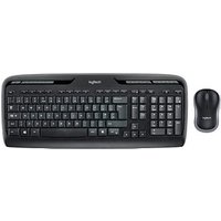 Logitech Wireless Combo MK330 Tastatur-Maus-Set kabellos schwarz, grau