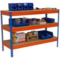 Simonrack Werkbank SIMONWORK BASIC 3 orange, blau 150,0 x 75,0 x 90,0 cm