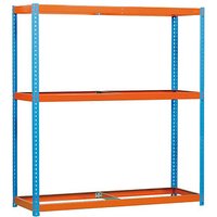 Simonrack Schwerlastregal SIMONFORTE 1804-3 450100045201840 orange, blau 180,0 x 45,0 x 200,0 cm