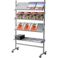 Kerkmann Prospektregal Praktica silber DIN A4