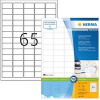 6.500 HERMA Adressetiketten 4254 weiß 38,1 x 21,2 mm