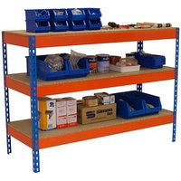 Simonrack Werkbank SIMONWORK BASIC 3 orange, blau 120,0 x 60,0 x 90,0 cm