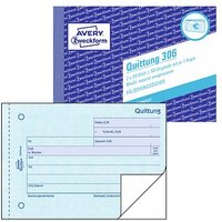 AVERY Zweckform Quittung, MwSt. separat ausgewiesen Formularbuch 306 AVERY Zweckform Quittung, MwSt. separat ausgewiesen Formularbuch 306