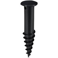 relaxdays Bodendübel für Sonnenschirm schwarz, Kunststoff