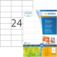 1.920 HERMA Etiketten weiß 70,0 x 37,0 mm