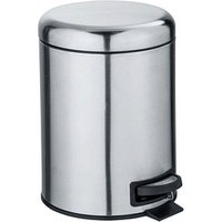 WENKO Leman Kosmetikeimer 5,0 l silber, matt