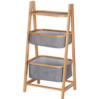 WENKO Beistellregal Bahari braun, grau 44,0 x 34,0 x 91,0 cm