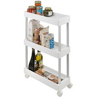 WENKO Nischenwagen Mino weiß 18,0 x 45,0 x 80,0 cm