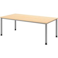 HAMMERBACHER HS2E höhenverstellbarer Schreibtisch ahorn rechteckig, 4-Fuß-Gestell silber 200,0 x 100,0 cm HAMMERBACHER HS2E höhenverstellbarer Schreibtisch ahorn rechteckig, 4-Fuß-Gestell silber 200,0 x 100,0 cm