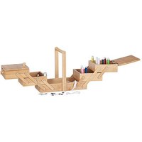 relaxdays Nähkästchen braun