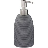 relaxdays Seifenspender 10031053_111 grau Polyresin 300,0 ml