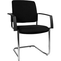 2 Topstar Besucherstühle BtoB 20 BB390A G20 schwarz Stoff