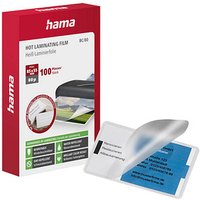 100 hama Laminierfolien glänzend für Visitenkartenformat 80 micron 100 hama Laminierfolien glänzend für Visitenkartenformat 80 micron