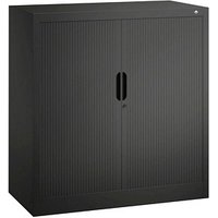 CP Omnispace Rollladenschrank schwarzgrau 2 Fachböden 100,0 x 42,0 x 103,0 cm
