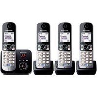 Panasonic KX-TG6824GB Schnurlostelefon-Set mit Anrufbeantworter schwarz Panasonic KX-TG6824GB Schnurlostelefon-Set mit Anrufbeantworter schwarz
