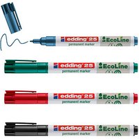 edding 25 EcoLine Permanentmarker farbsortiert 1,0 mm, 4 St. edding 25 EcoLine Permanentmarker farbsortiert 1,0 mm, 4 St.