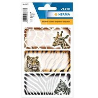 HERMA Schuletiketten 5877 Afrikanische Tiere, 9 Etiketten