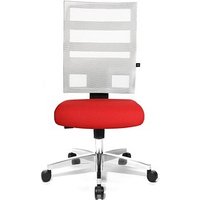 Topstar Bürostuhl X-Pander, 9590T313 Stoff rot, Gestell alu