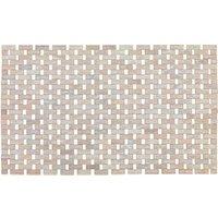 WENKO Badematte Bamboo weiß 50,0 x 80,0 cm