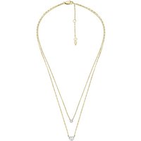 Fossil Halskette SADIE Kette aus Edelstahl, Zirkonia