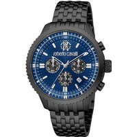 Roberto Cavalli Herrenuhr Analog Quarz Uhr mit Edelstahl Armband RC5G127M0085