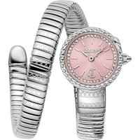 Just Cavalli Time Armbanduhr Signature Snake Silberfarben