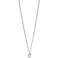 Purelei® Elegante Vintage-Halskette – Goldene Edelstahlkette mit weißem Zirkonia-Tropfen, 50/55 cm, verstellbar